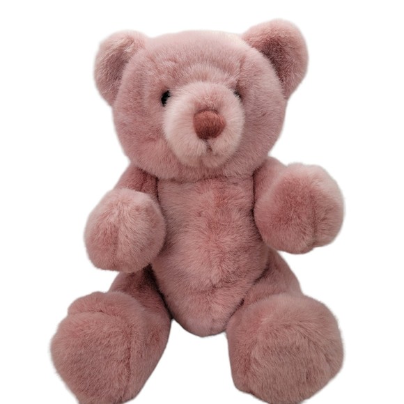 Dakin Other - 1989 Dakin Pink Dusty Rose Jointed Teddy Bear Plush Vintage